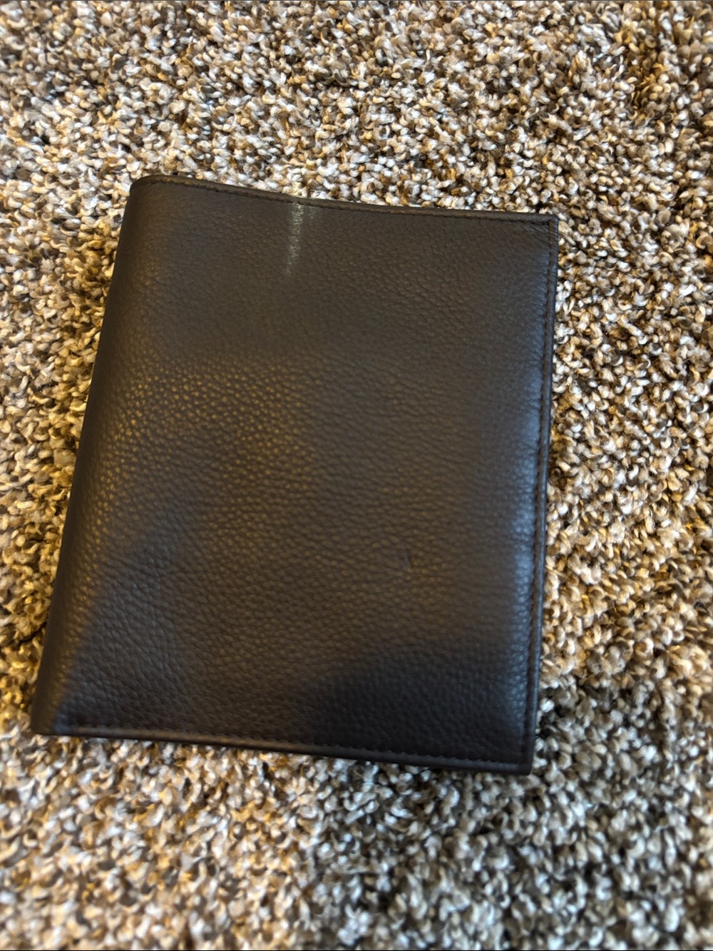 Men's Black Pebble Leather Card & Key Holder